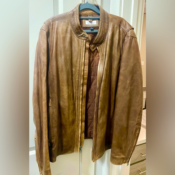 Barney’s Brown Leather Jacket - Picture 1 of 7